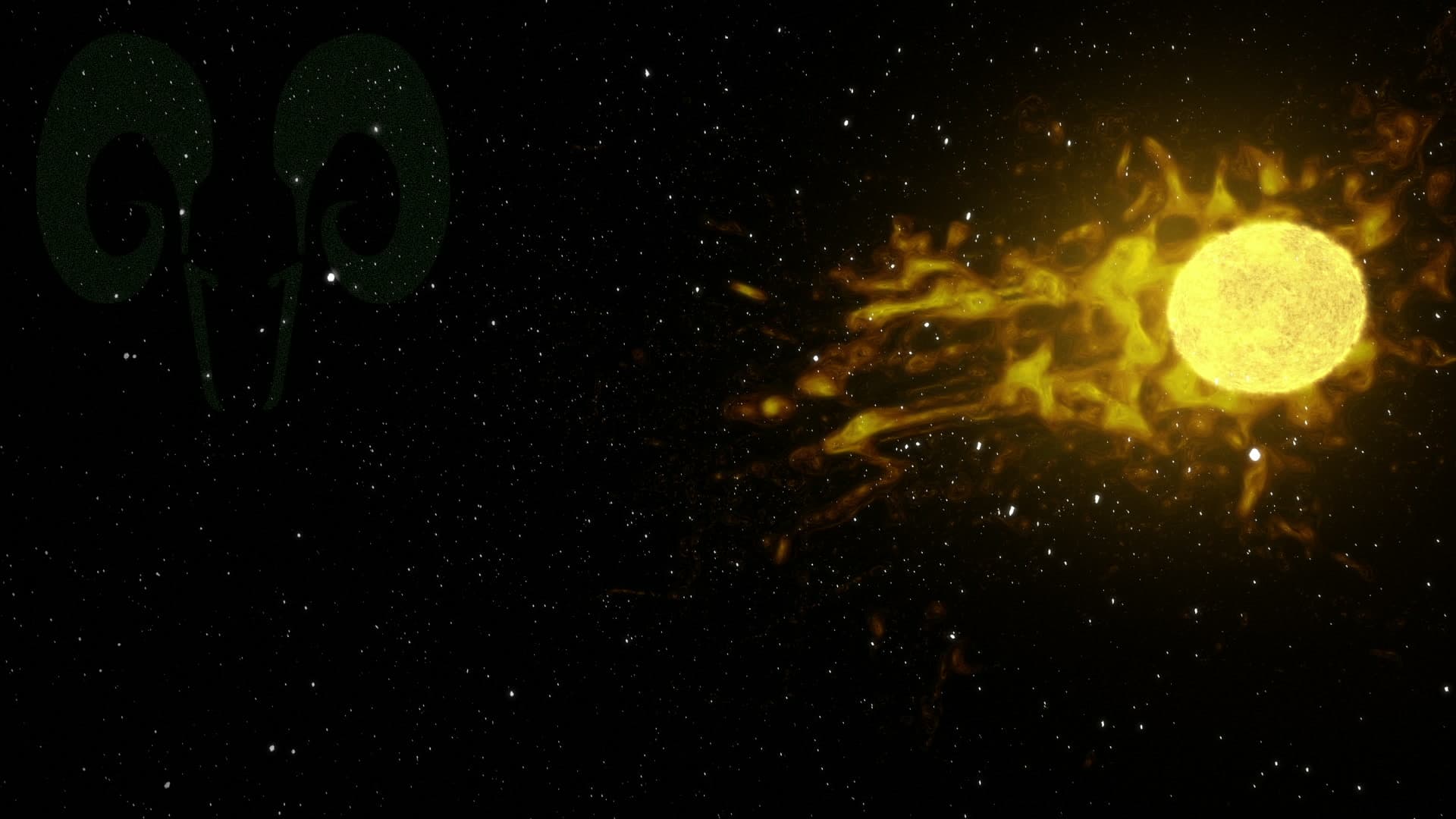 Fire in the Sky — solar wind meeting the Earth's magnetosphere