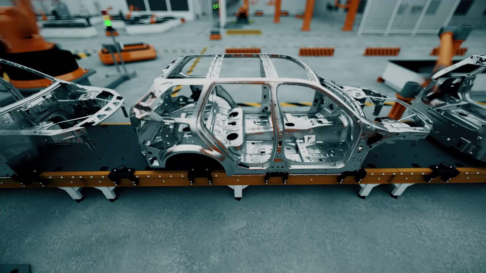 Security Camera Analytics — car body on a factory line